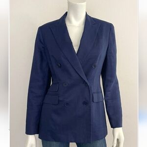 Lauren Ralph Lauren Knit Womens Blazer 100% Linnen Sz 8P